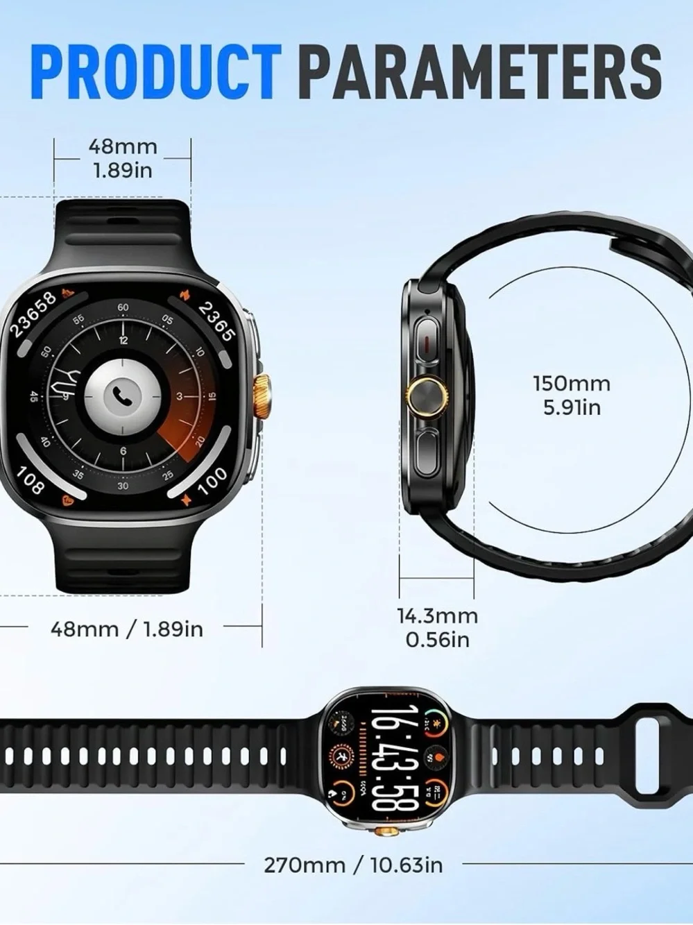 Smartwatch - Black -